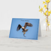 ハッピーバースデーカードバルドイーグル カード (黄色い花)