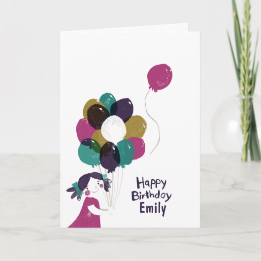 ハッピーバースデーカードバルーン カード (正面)