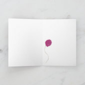 ハッピーバースデーカードバルーン カード (内部)