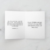 ハッピーバースデーカードフラワーポット カード (内部)