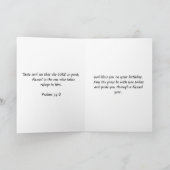 ハッピーバースデーカードブーケ カード (内部)