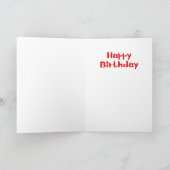 ハッピーバースデーカードホット物 カード (内部)