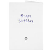 ハッピーバースデーカードリトルセーラーボーイ (裏面)