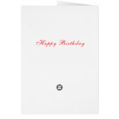 ハッピーバースデーカードリトルチューリップガール (裏面)