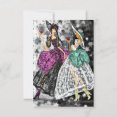 ハッピーバースデーカードレディース飲酒ワイン – 応援 カード (裏面)