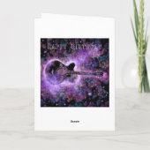 ハッピーバースデーカードロックギター音楽 カード (裏面)