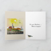 ハッピーバースデーカード写真あなたの完璧な日 カード (内部)