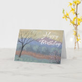 ハッピーバースデーカード冬 カード (黄色い花)