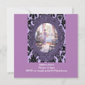 ハッピーバースデーカード招待状ビクトリア 招待状 (裏面)