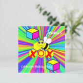 ハッピーバースデーカード招待状 招待状 (スタンド正面)