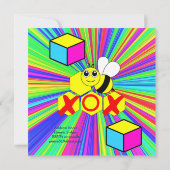 ハッピーバースデーカード招待状 招待状 (裏面)