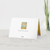 ハッピーバースデーカード柔らかく、穏やかな花(p) カード (裏面)