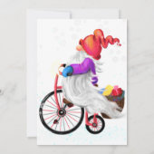 ハッピーバースデーカード格言（自転車とギフト付） (裏面)