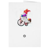 ハッピーバースデーカード格言（自転車とギフト付） (裏面)