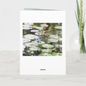 ハッピーバースデーカード素敵な花。 カード (裏面)