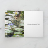 ハッピーバースデーカード素敵な花。 カード (内部)