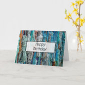 ハッピーバースデーカード航海のロープのテーマ カード (黄色い花)