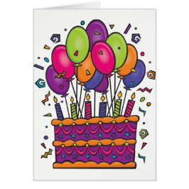 ハッピーバースデーカード色