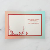 ハッピーバースデーカード蝶のための友人 カード (内部)