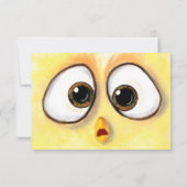 ハッピーバースデーカード鶏ビックビッグアイズ カード (裏面)