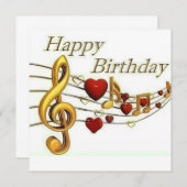 ハッピーバースデーカード (正面/裏面)