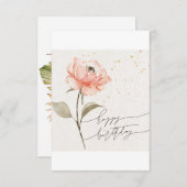 ハッピーバースデーカード (正面/裏面)