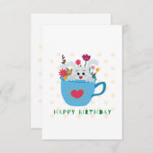 ハッピーバースデーカード (正面/裏面)