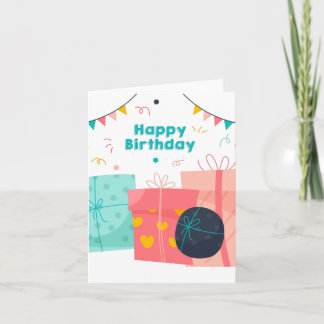 ハッピーバースデーカード、おもしろい誕生日カード ノートカード