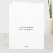 ハッピーバースデーカード – お誕生日ケーキネオンライト カード (裏面)