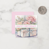 ハッピーバースデーカード、かわいい、在庫切れ！ノートカード ノートカード (正面/裏面インサイチュ)