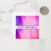 ハッピーバースデーカード、かわいい、在庫切れ！ノートカード ノートカード (正面/裏面インサイチュ)