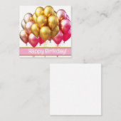 ハッピーバースデーカード、かわいい、在庫切れ!ノートカード ノートカード (正面/裏面)