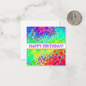 ハッピーバースデーカード、かわいい、在庫切れ！ノートカード ノートカード (正面/裏面インサイチュ)