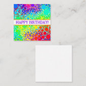 ハッピーバースデーカード、かわいい、在庫切れ！ノートカード ノートカード (正面/裏面)