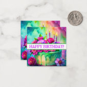 ハッピーバースデーカード、かわいい、在庫切れ!ノートカード ノートカード (正面/裏面インサイチュ)