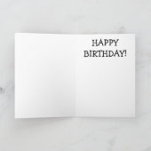 ハッピーバースデーカード：アニメ猫 カード (内部)