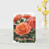 ハッピーバースデーカード カード (黄色い花)