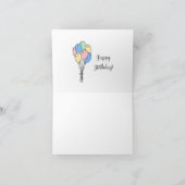 ハッピーバースデーカード カード (内部)