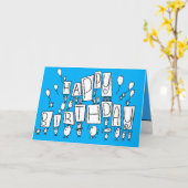 ハッピーバースデーカード カード (黄色い花)