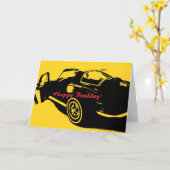 ハッピーバースデーカード カード (黄色い花)
