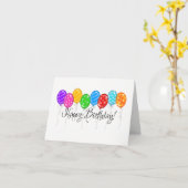 ハッピーバースデーカード カード (黄色い花)