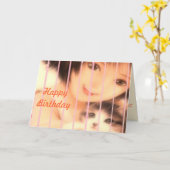 ハッピーバースデーカード カード (黄色い花)