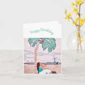 ハッピーバースデーカード カード (黄色い花)