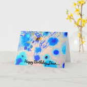 ハッピーバースデーカード カード (黄色い花)