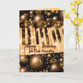 ハッピーバースデーカード カード (黄色い花)