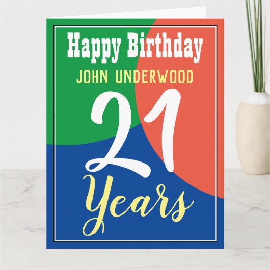 ハッピーバースデーカード カード (正面)