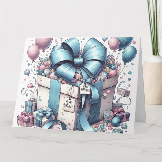 ハッピーバースデーカード カード (正面)