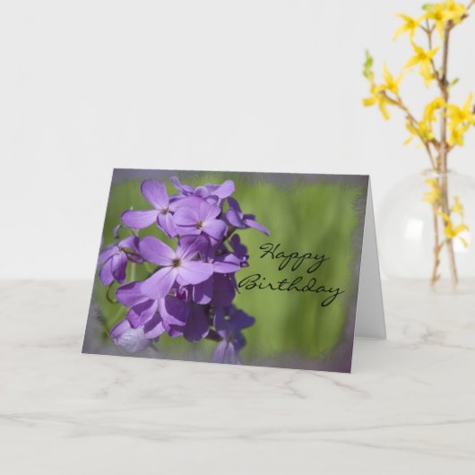 ハッピーバースデーカード カード (黄色い花)