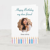 ハッピーバースデーカード カード (正面)