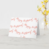 ハッピーバースデーカード カード (黄色い花)